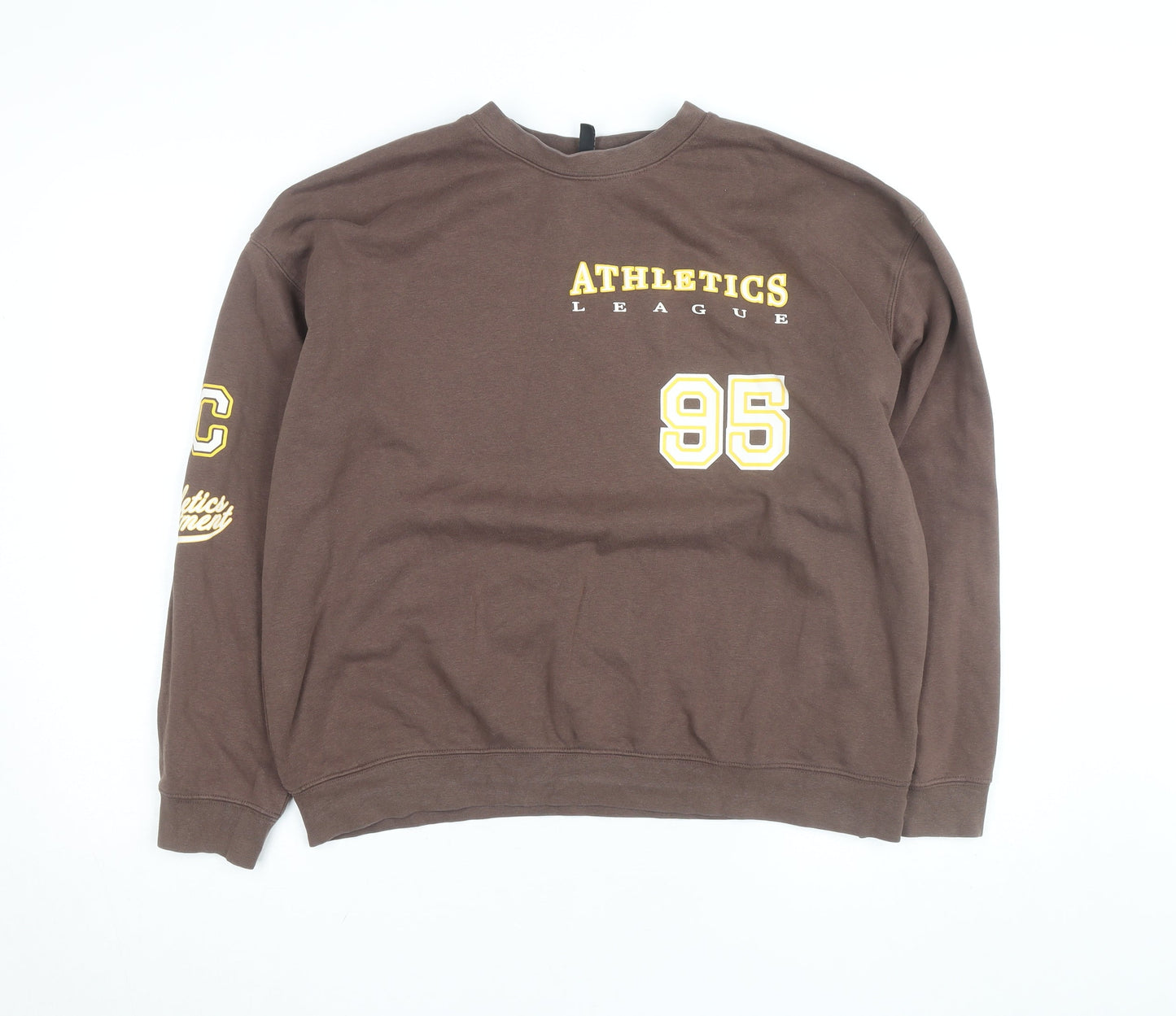 H&M Divided Women's Brown Athletics League Sweatshirt Size S