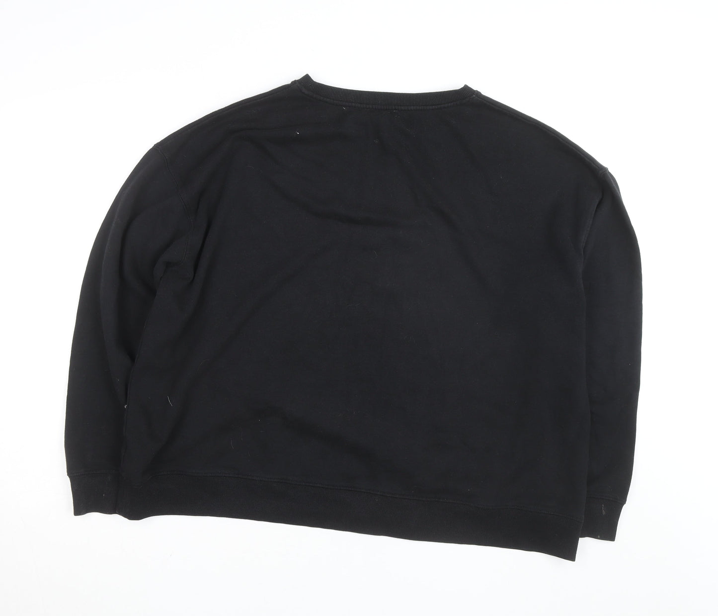 New Look Curves Black Self Love Graphic Pullover Sweatshirt UK 20