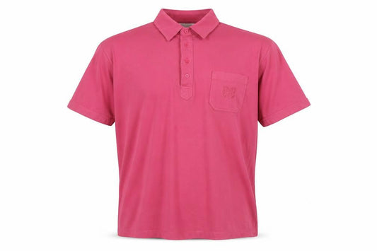 St Bernard Men’s Pink Cotton Blend Short Sleeve Polo Shirt XL