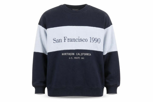 Zara Men's Blue San Francisco 1990 Pullover Sweatshirt Size S