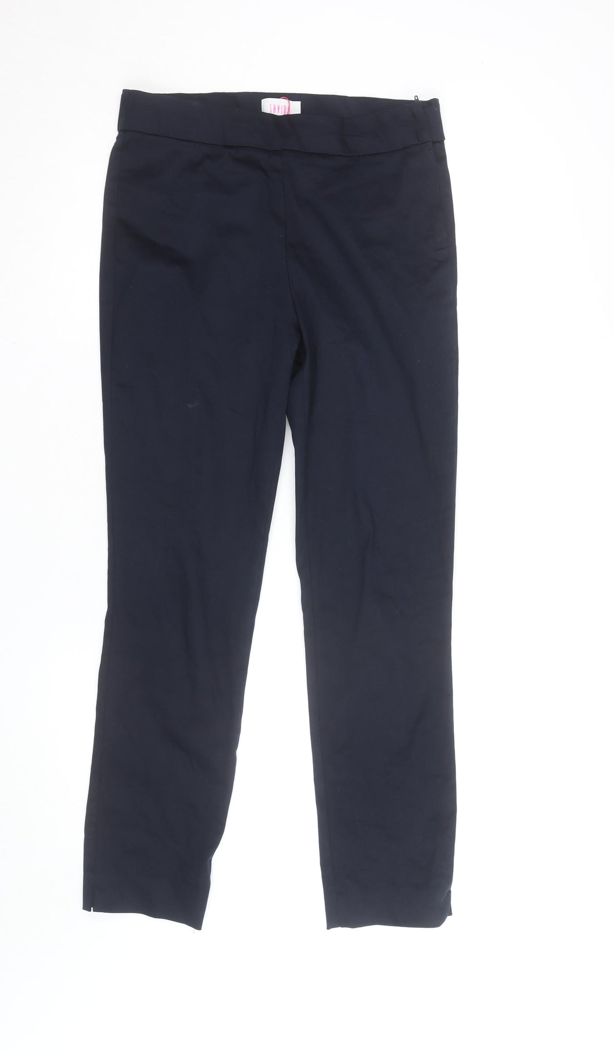 Savida Women’s Black Slim Twill Stretch Trousers Size 10