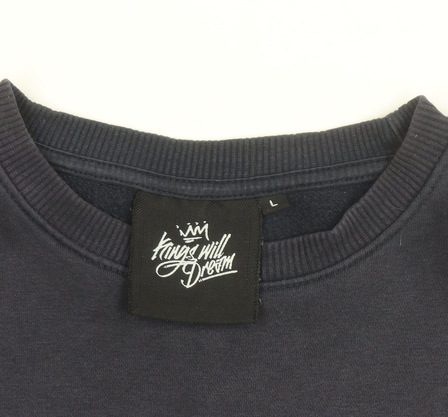 Kings Will Dream Men's Blue L Pullover Sweatshirt Logo Crew Neck