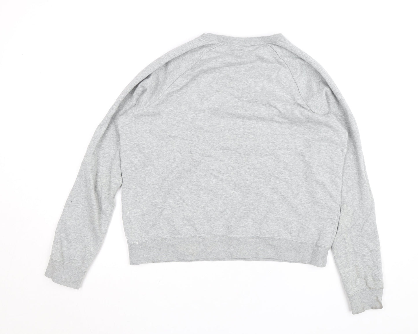 Nike Women Grey Crew Neck Pullover Sweatshirt Size M