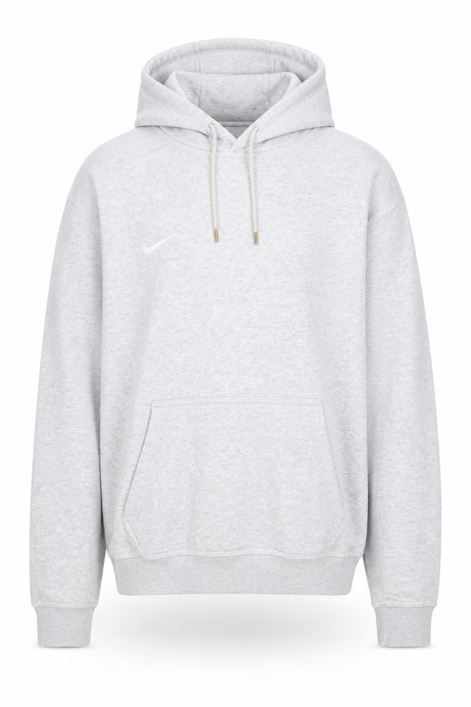 Nike Men's Grey Pullover Hoodie Size M Fleece Regular Fit