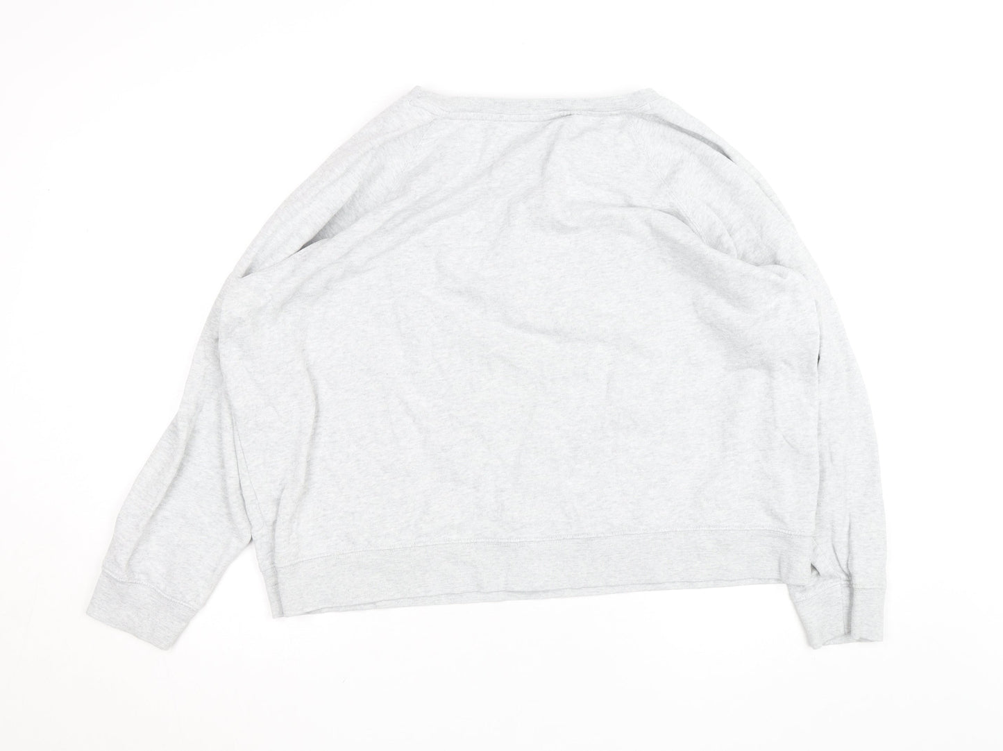 Marks and Spencer Mens Grey Bloom Sweatshirt L Crew Neck Cotton