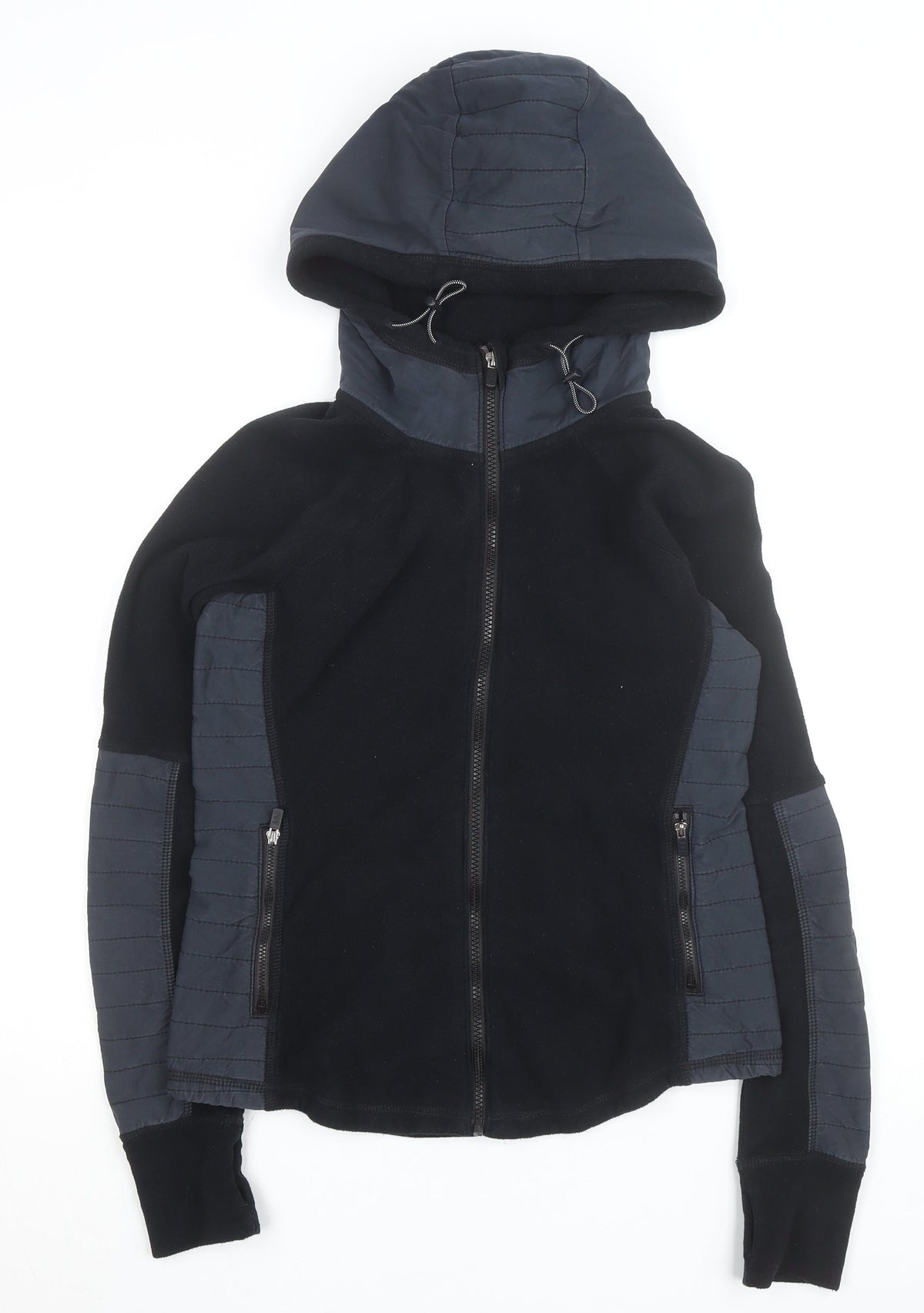 Abercrombie & Fitch Women’s Black Fleece Hooded Active Jacket Medium