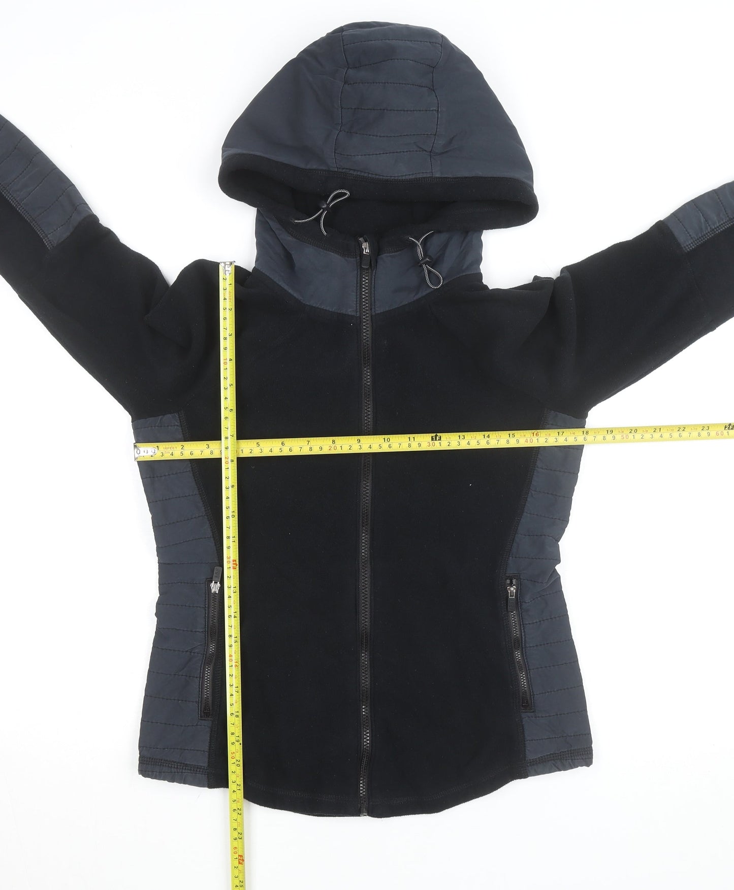 Abercrombie & Fitch Women’s Black Fleece Hooded Active Jacket Medium