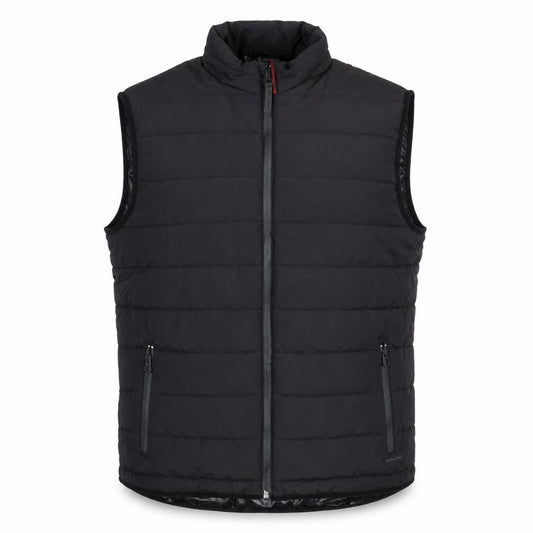 Springfield Men Black 2XL Puffer Gilet Waistcoat Polyester