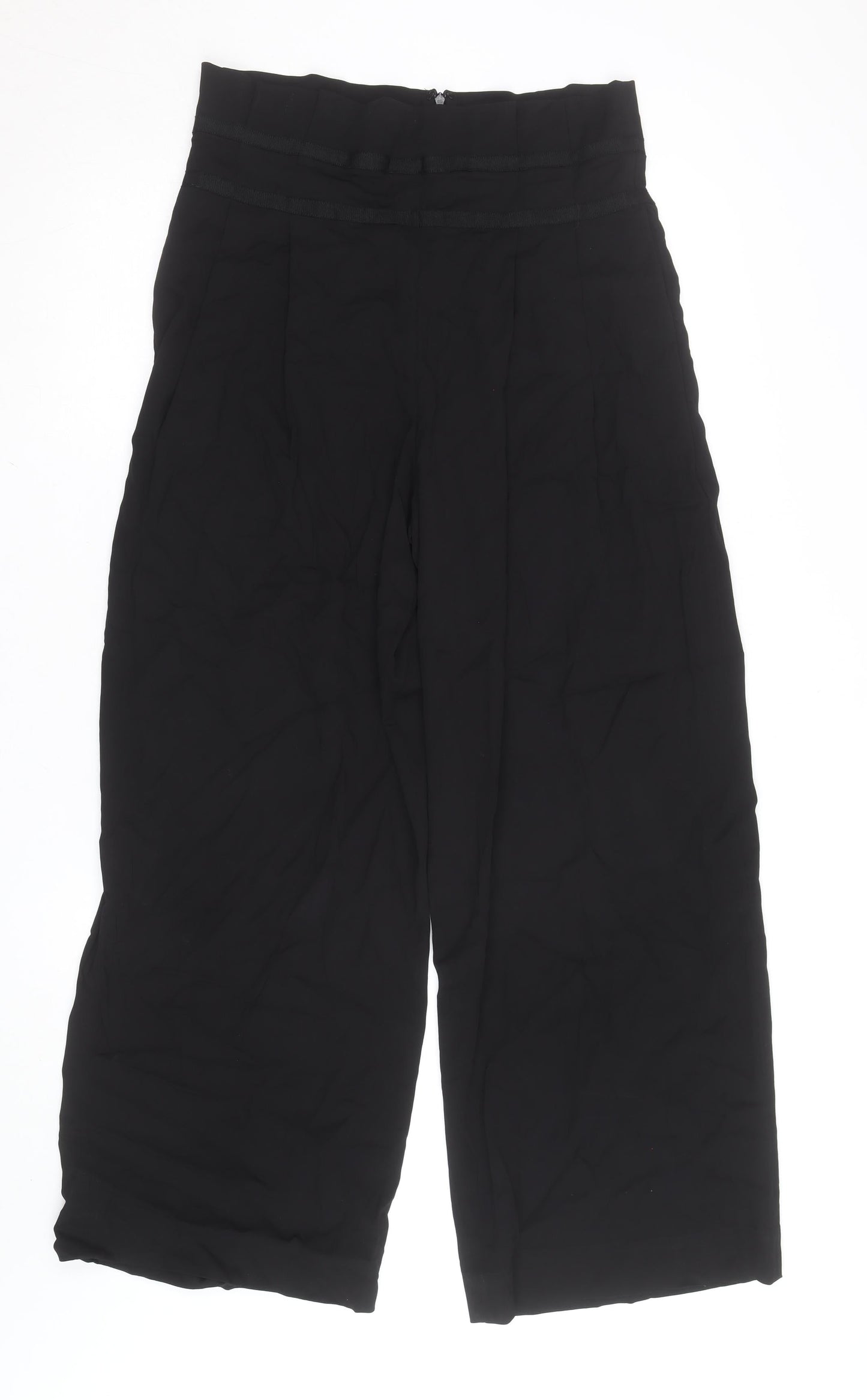 ASOS Women’s Black High Waist Wide-Leg Crepe Culottes Size 10