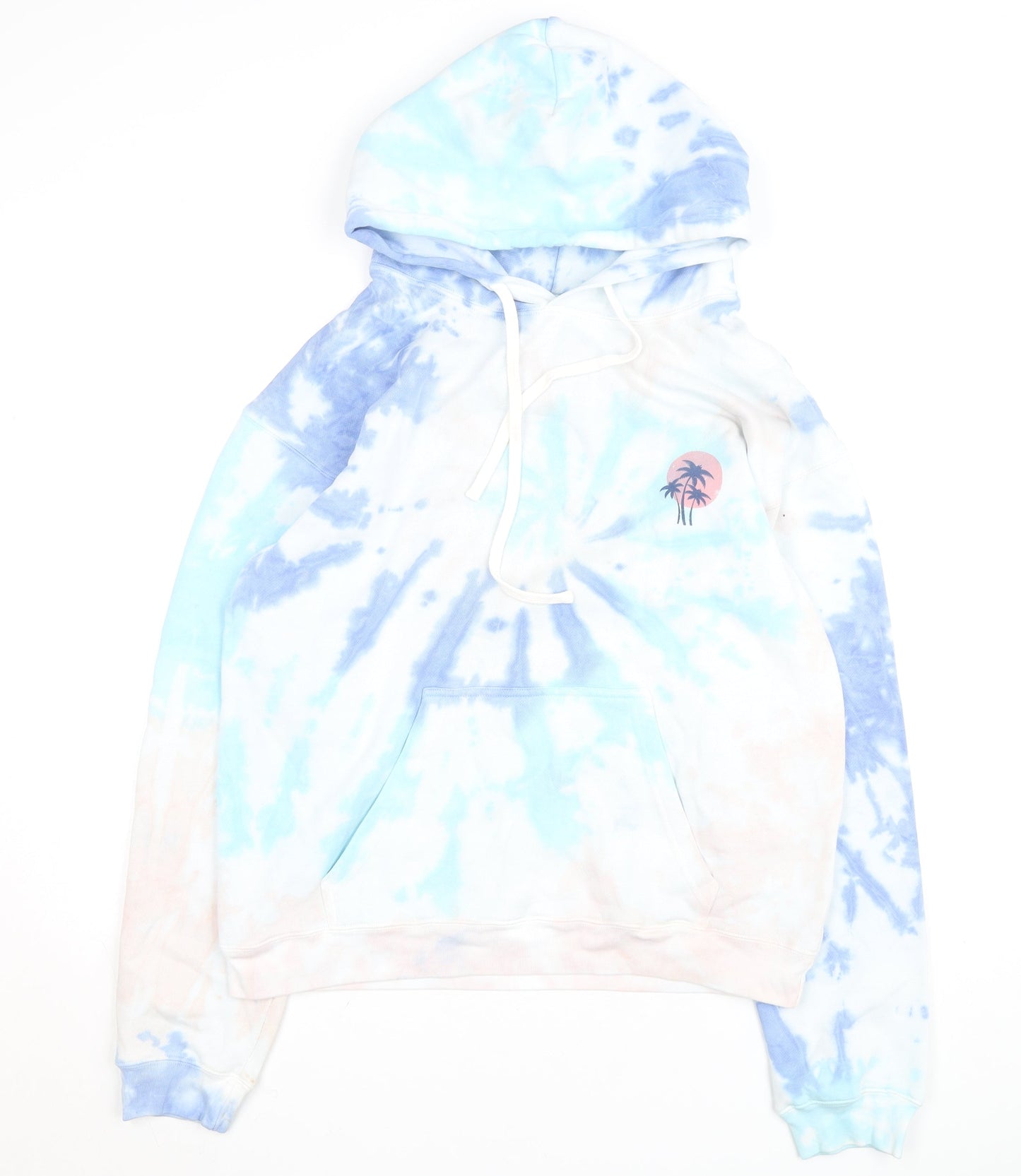 Pura Vida Men's Multicoloured Tie Dye Pullover Hoodie Size L