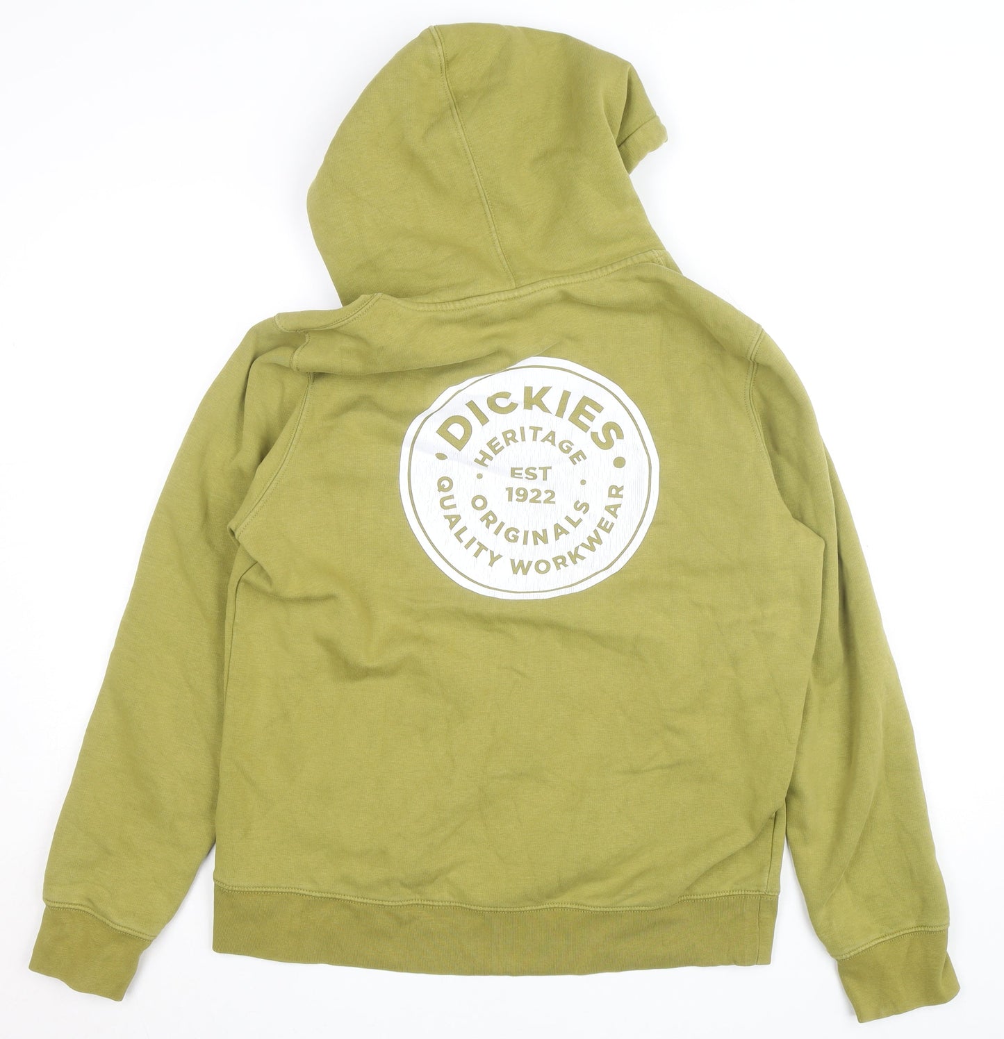 Dickies Womens Green Pullover Hoodie Medium Cotton Blend Casual