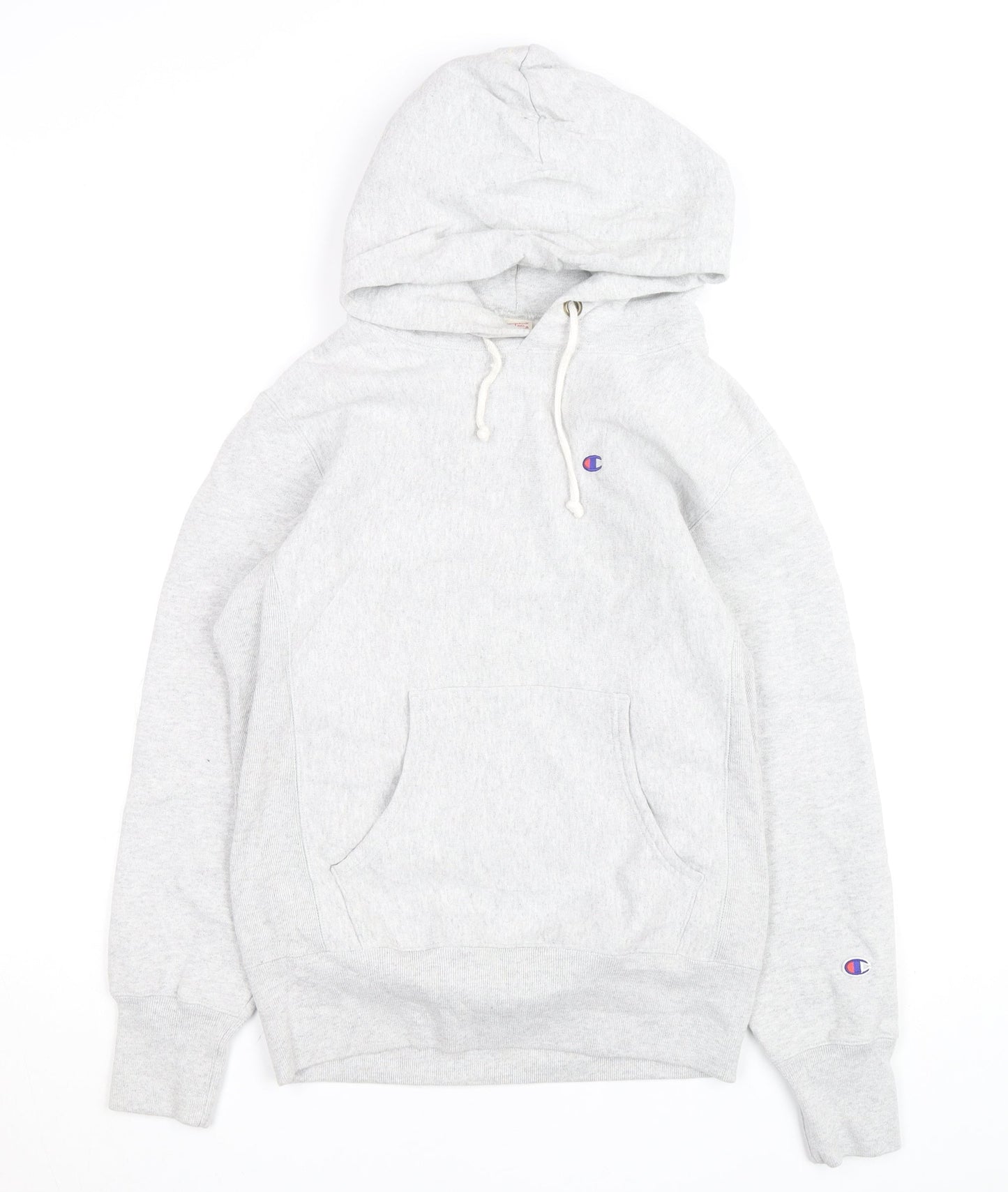 Champion Men's Grey Reverse Weave Pullover Hoodie Size M
