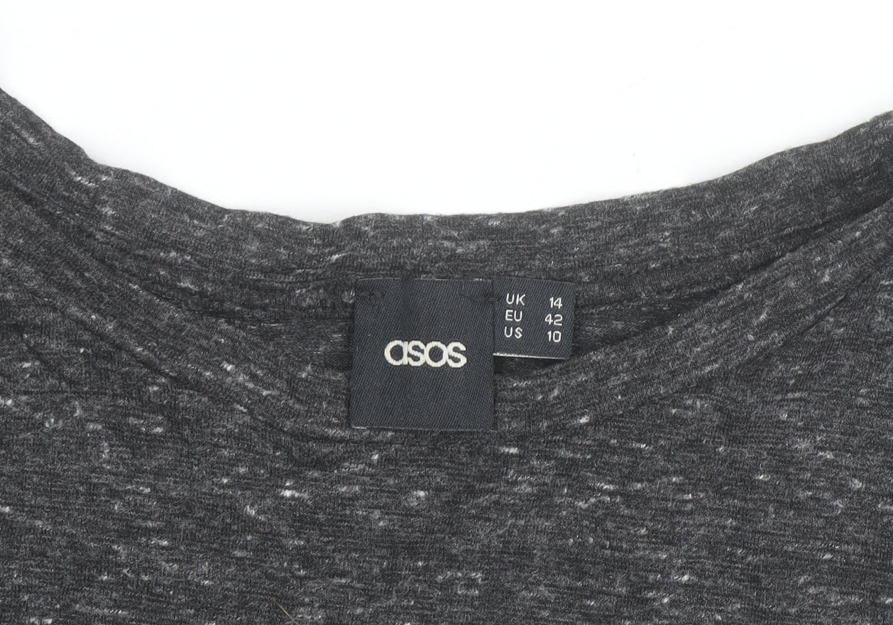 ASOS Women’s Grey Almost Famous Sleeveless Tank Top Size 14