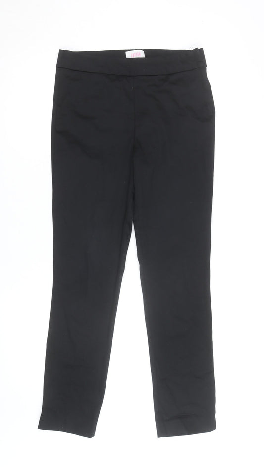 Savida Women’s Black Slim Fit Stretch Trousers Size 10