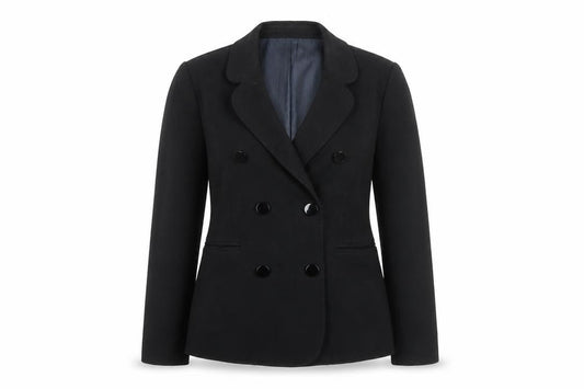 Loft Womens Black Blazer Jacket Size 10 Regular Fit Business Casual