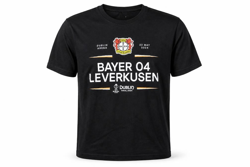 Limited Edition Bayer 04 Leverkusen Black Men's M Cotton T-Shirt