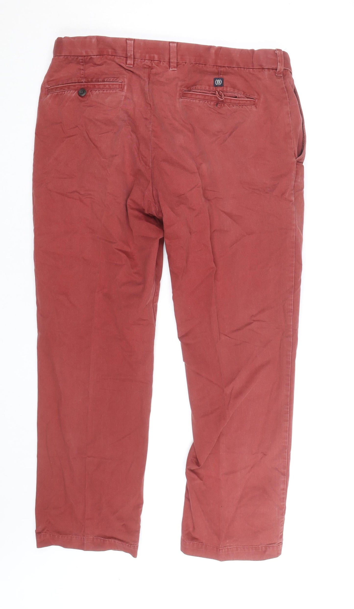 Marks and Spencer Women’s Red Chino Cotton Twill Trousers Size 36 Regular