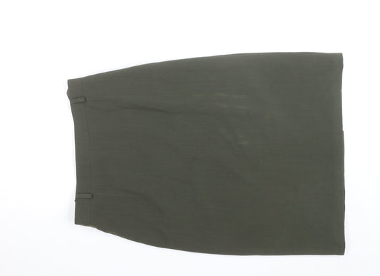 Marcona Women’s Green Wool Blend Pencil Skirt Size 12