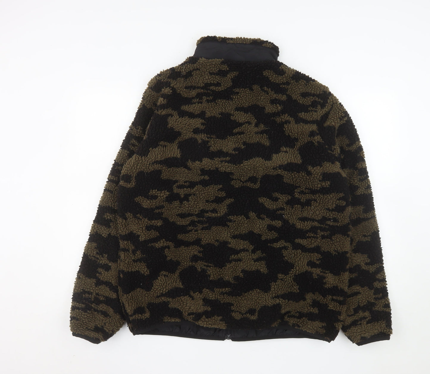 Nordam Men's Green Camouflage Fleece Puffer Jacket Size M