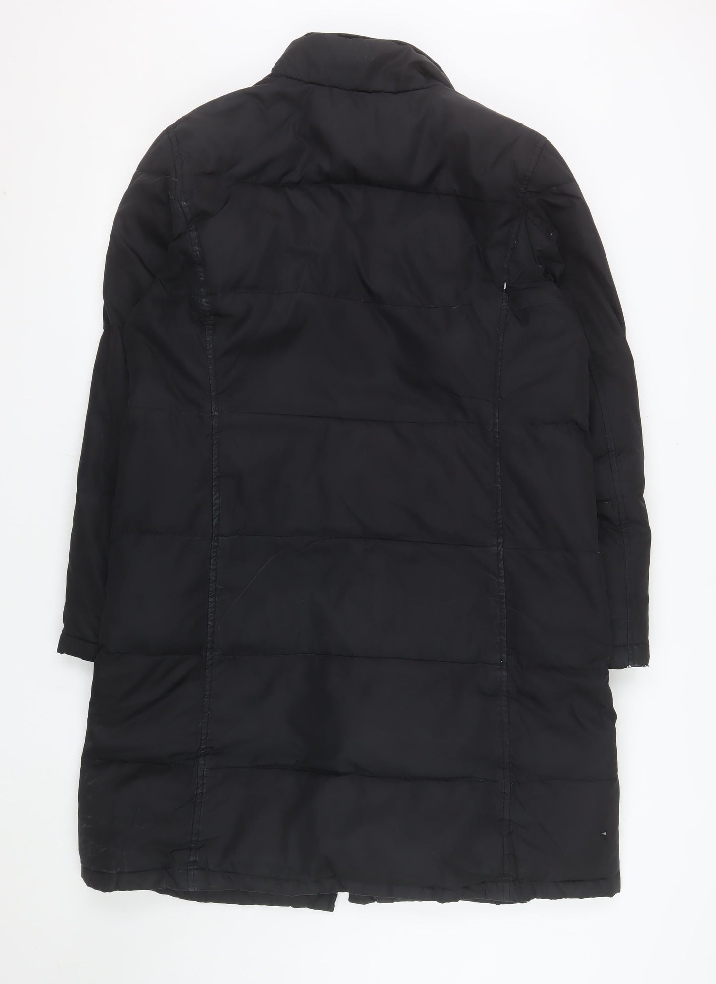 GAP Women's Black Long Puffer Coat Size L Winter Padded Jacket