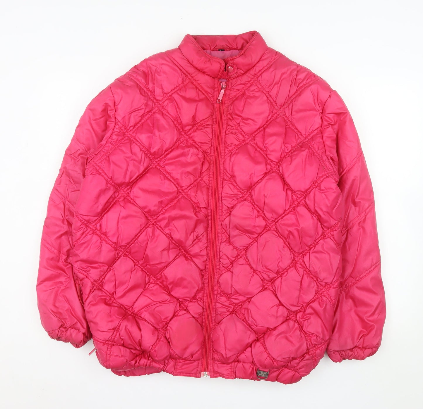 BHS Womens Pink Quilted Mid-Length Jacket Size 14