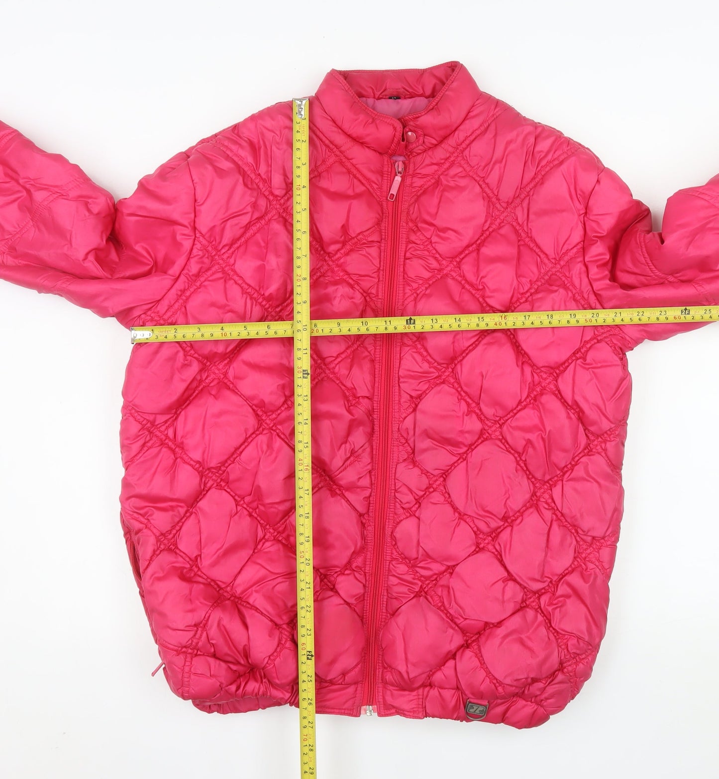 BHS Womens Pink Quilted Mid-Length Jacket Size 14