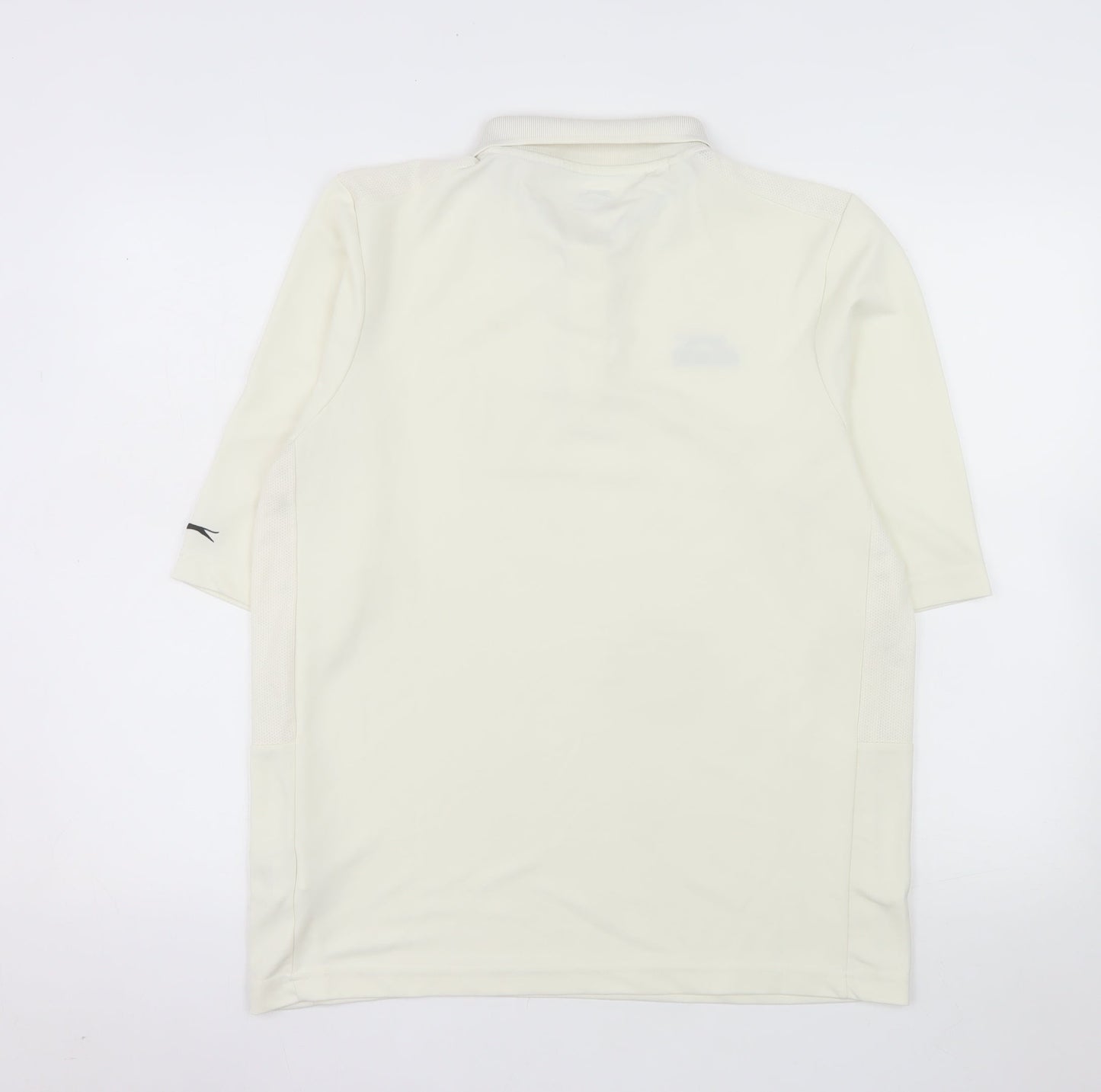 Slazenger Men’s Ivory Short Sleeve Polo Shirt M Sports Activewear