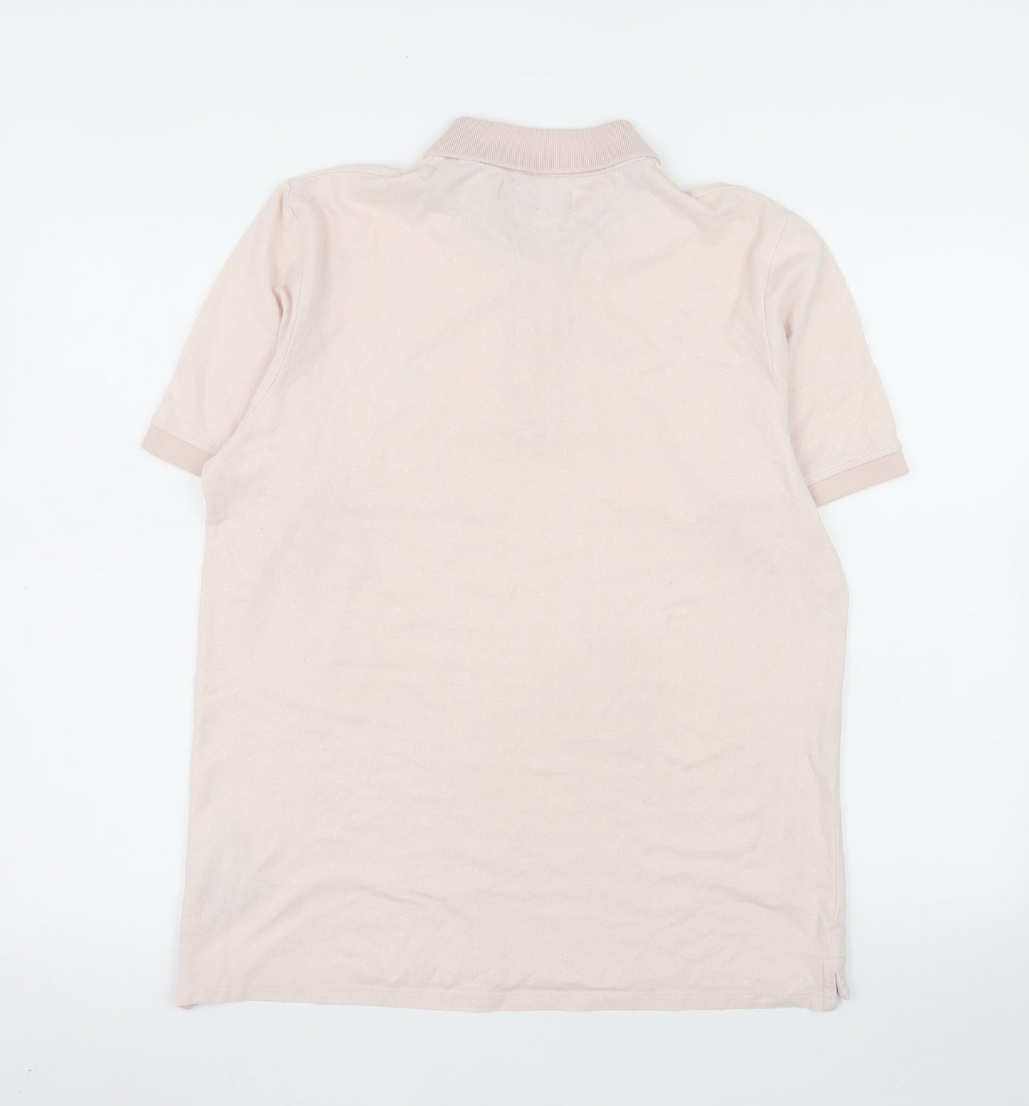 Jack & Jones Men’s Beige Polo Shirt Size L Cotton Classic Fit