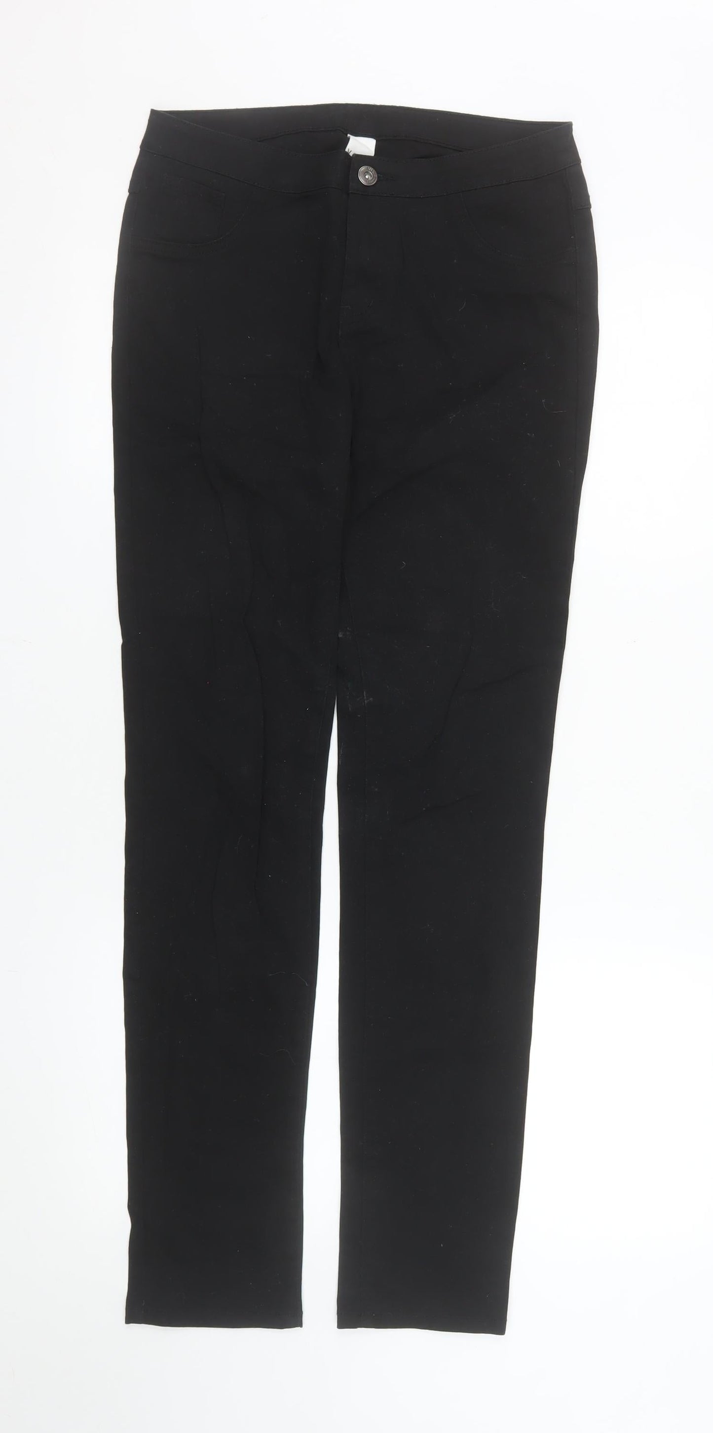 Vila Women’s Black Slim Fit Stretch Jegging Trousers Size L