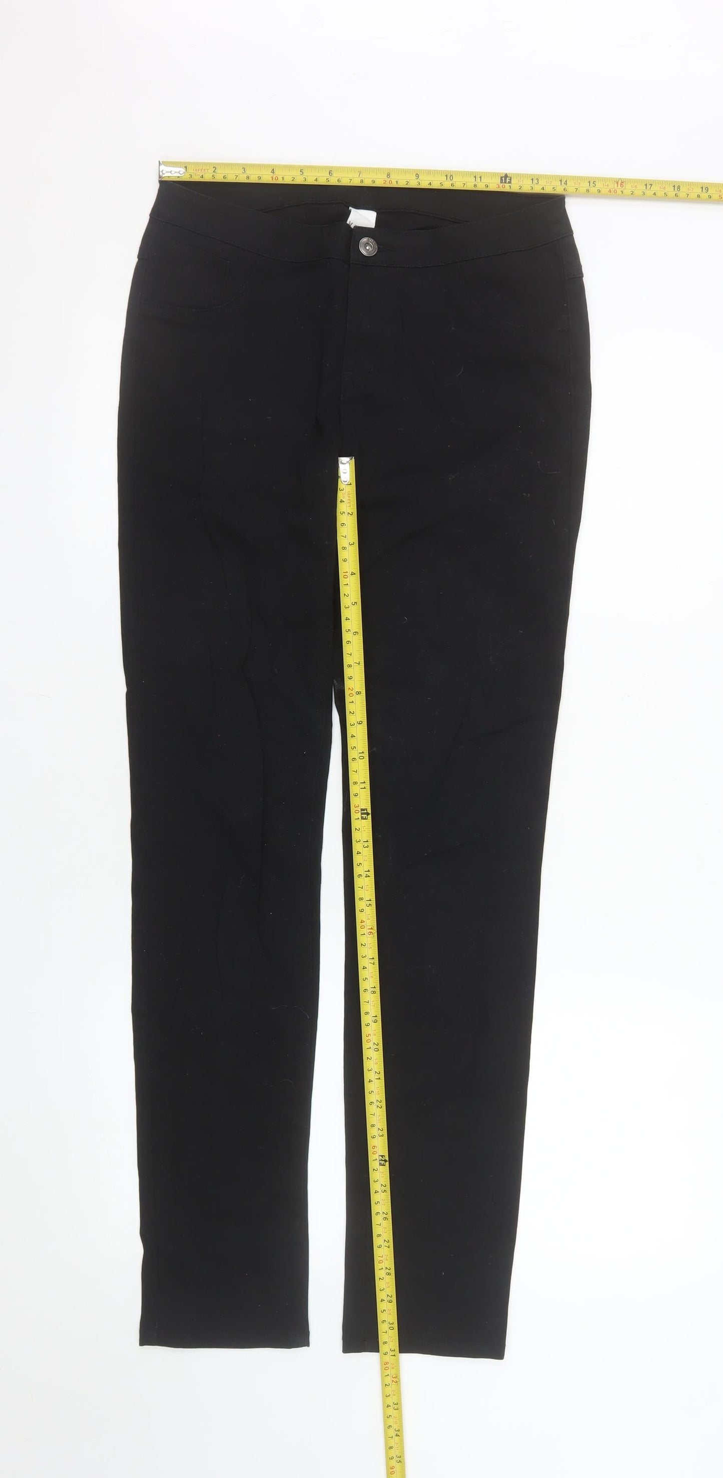 Vila Women’s Black Slim Fit Stretch Jegging Trousers Size L