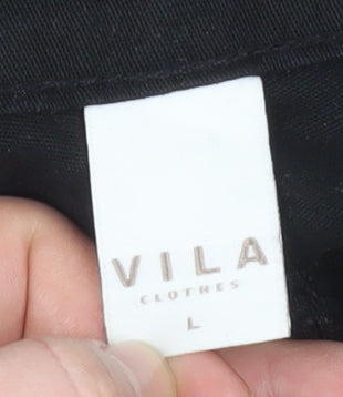 Vila Women’s Black Slim Fit Stretch Jegging Trousers Size L
