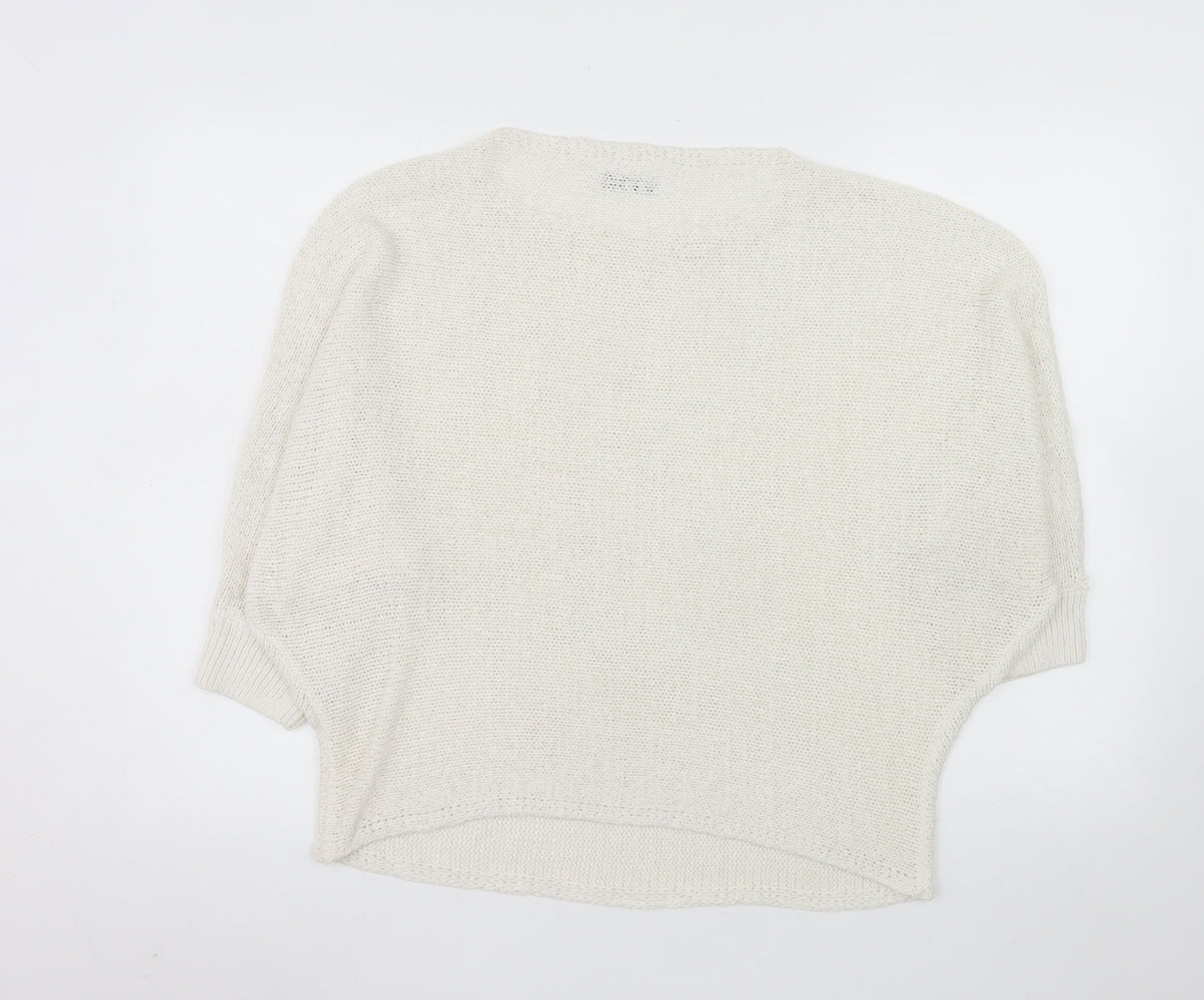 Reserved Women Ivory L Pullover Knit Jumper Relaxed Fit