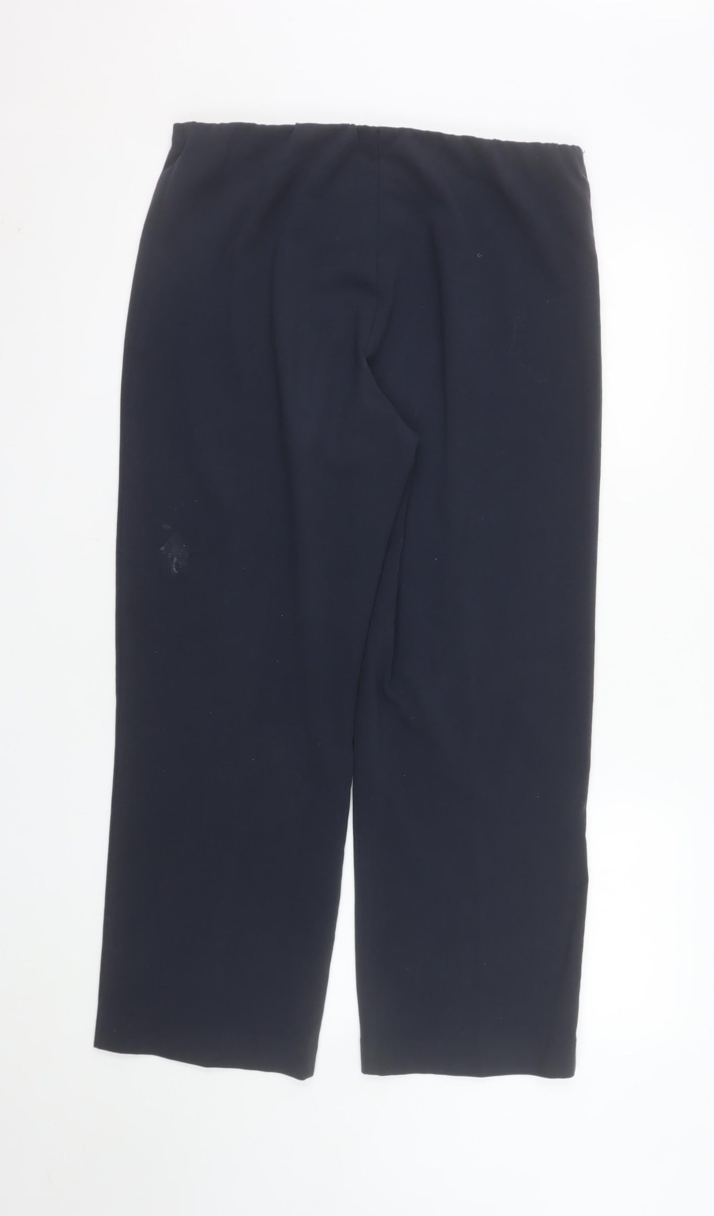 Epilogue Womens Black Size 14 Straight Leg Stretch Trousers