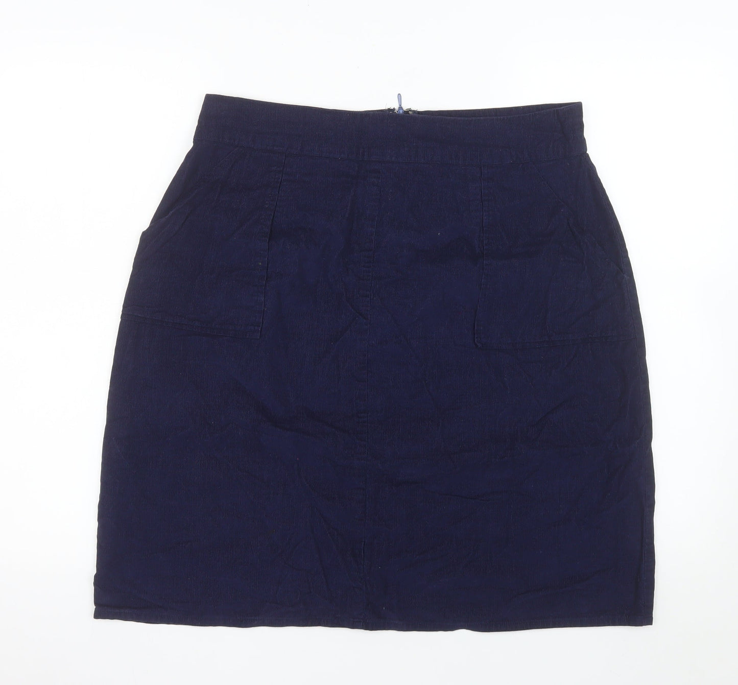 Circus Women’s Blue Cotton Pencil Knee Length Skirt UK 14