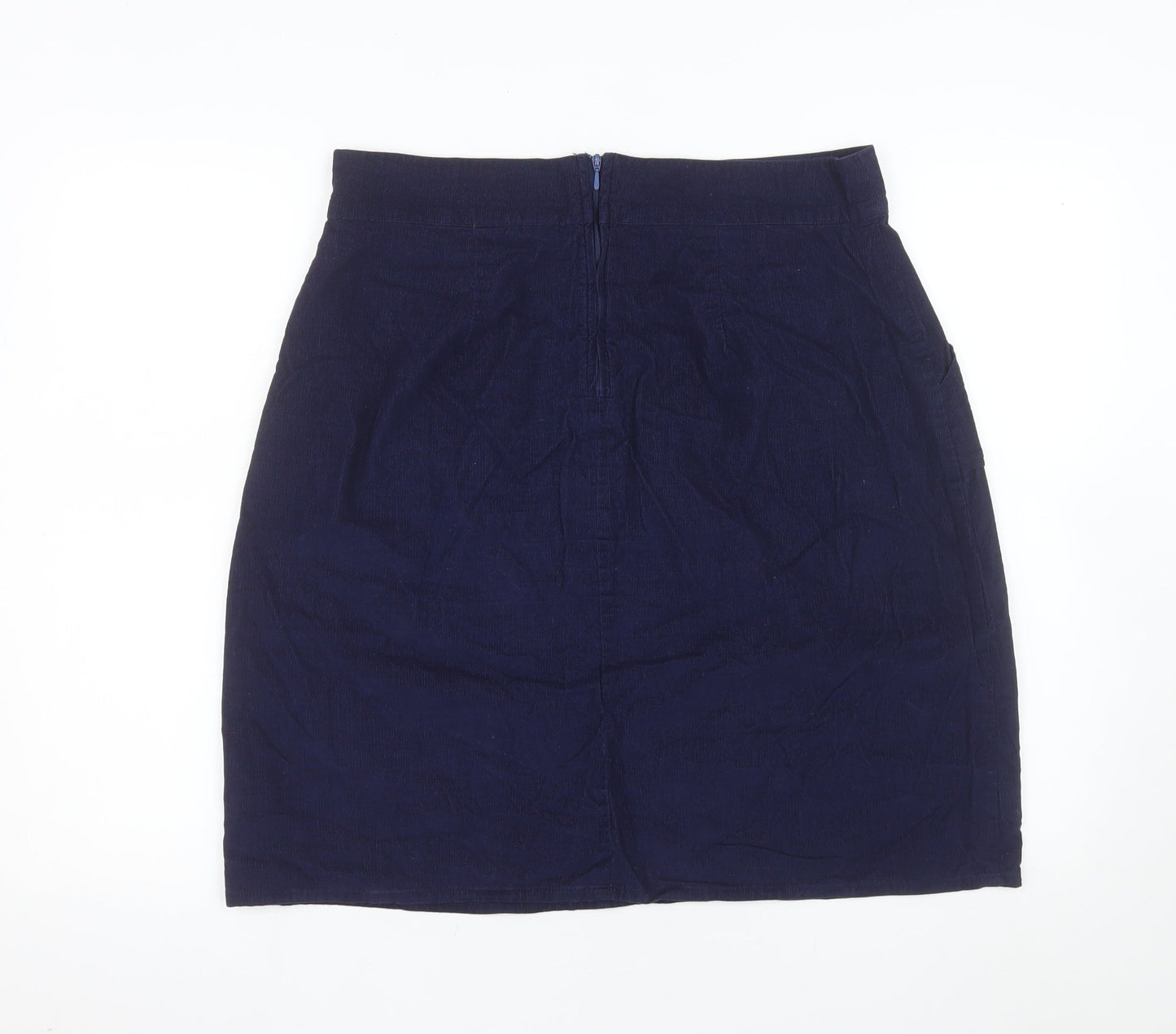 Circus Women’s Blue Cotton Pencil Knee Length Skirt UK 14