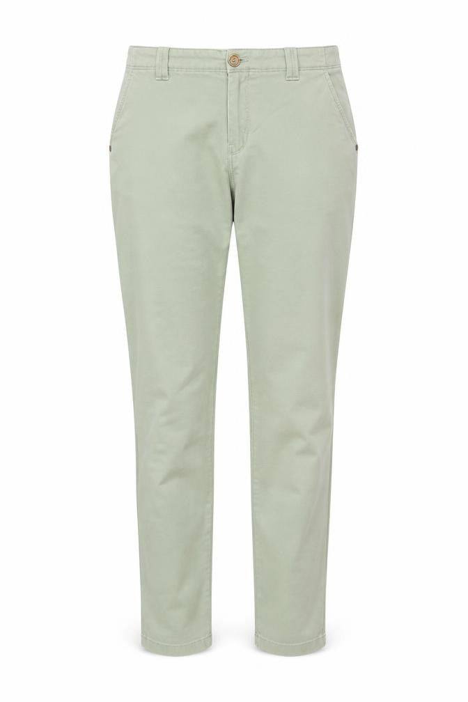 Dash Womens Green Chino Trousers Size 10R Cotton Blend