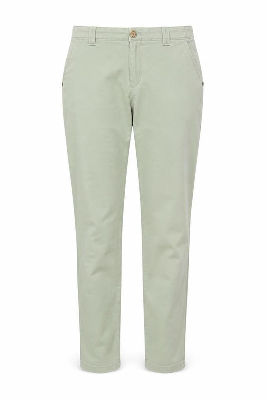 Dash Womens Green Chino Trousers Size 10R Cotton Blend