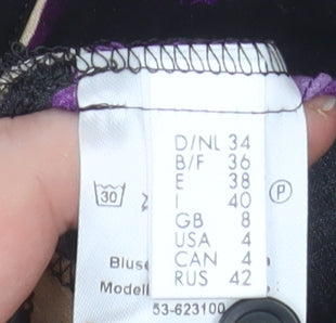 Le Comte Women's Multicoloured Viscose Blouse Size 8