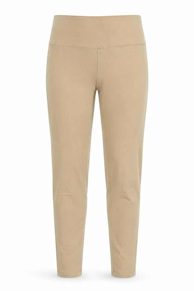 Pieces Women’s Beige High Waist Skinny Leggings S Zip Detail