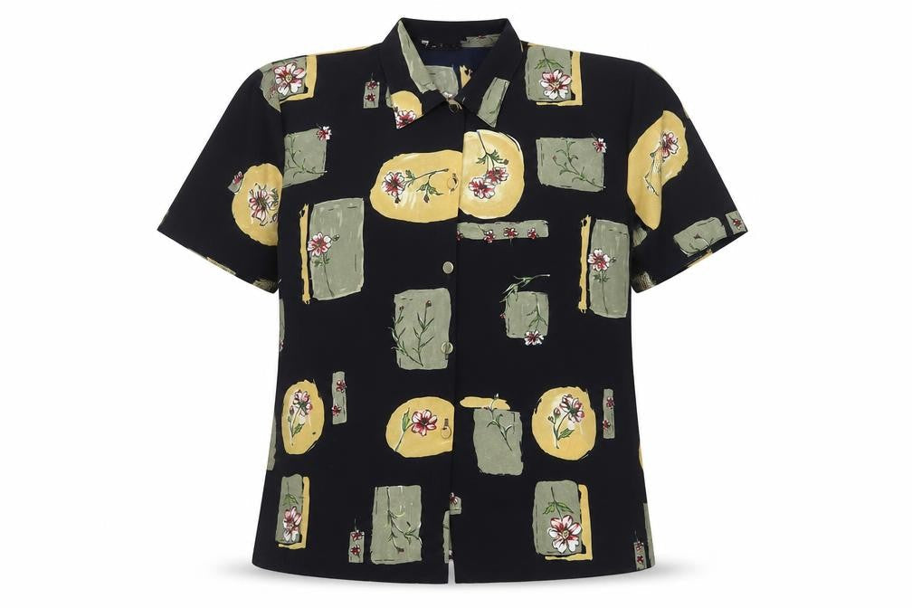 Excell London Women's Multicoloured Floral Button-Up Shirt Size 24