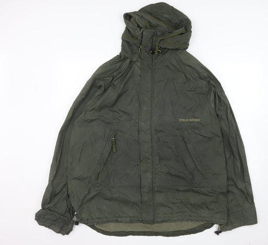 Ralph Lauren Polo Sport Green Hooded Windbreaker Jacket Women’s L