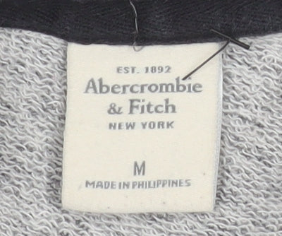 Abercrombie & Fitch Men's Grey Crew Neck Long Sleeve Sweatshirt M