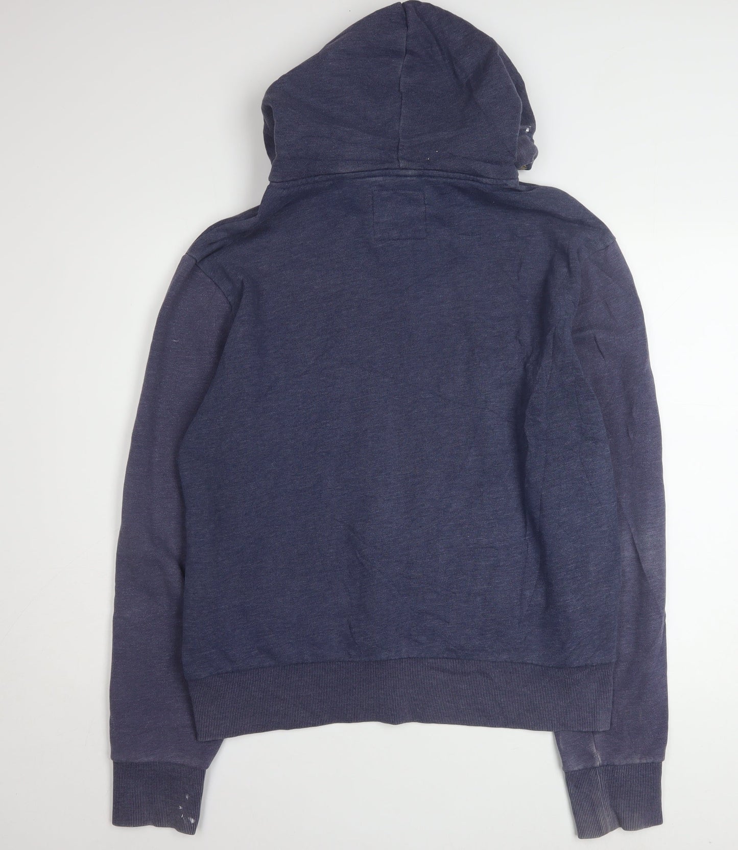 Superdry Men's Blue 2XL Pullover Hoodie with Logo Print