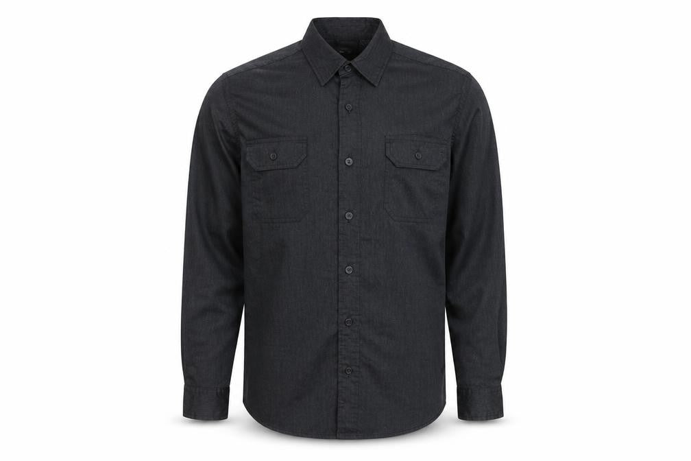 Wrangler Men's Black Long Sleeve Button-Up Shirt S Regular Fit