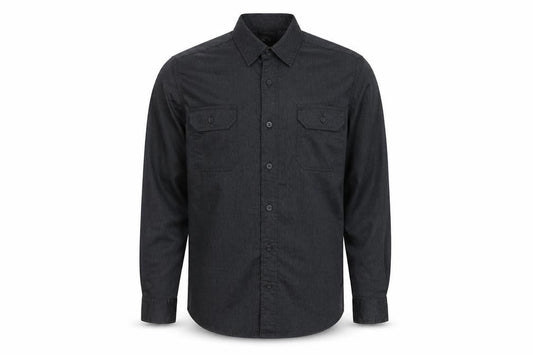 Wrangler Men's Black Long Sleeve Button-Up Shirt S Regular Fit