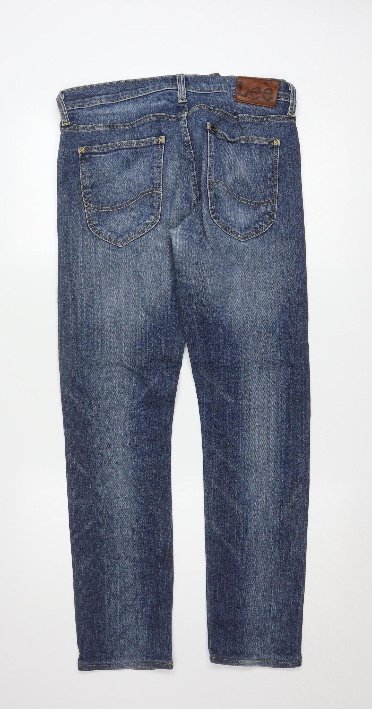 Lee Men's Blue Luke Regular Fit Straight Denim Jeans W32 L32