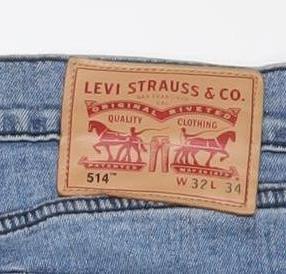 Levi's 514 Men's Blue Straight Leg Denim Jeans W32 L34