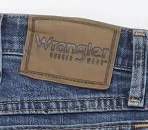 Wrangler Mens Blue 36x30 Straight Fit Denim Jeans