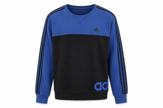Adidas Men's Blue & Black Logo Sweatshirt Size L Pullover