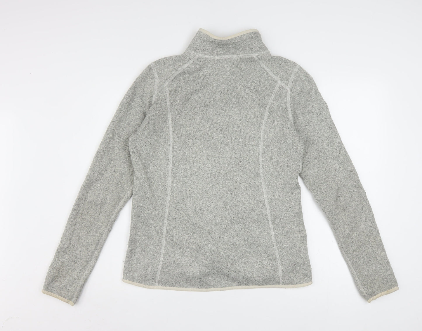 The North Face Women's Grey Fleece Full Zip Jacket Size M
